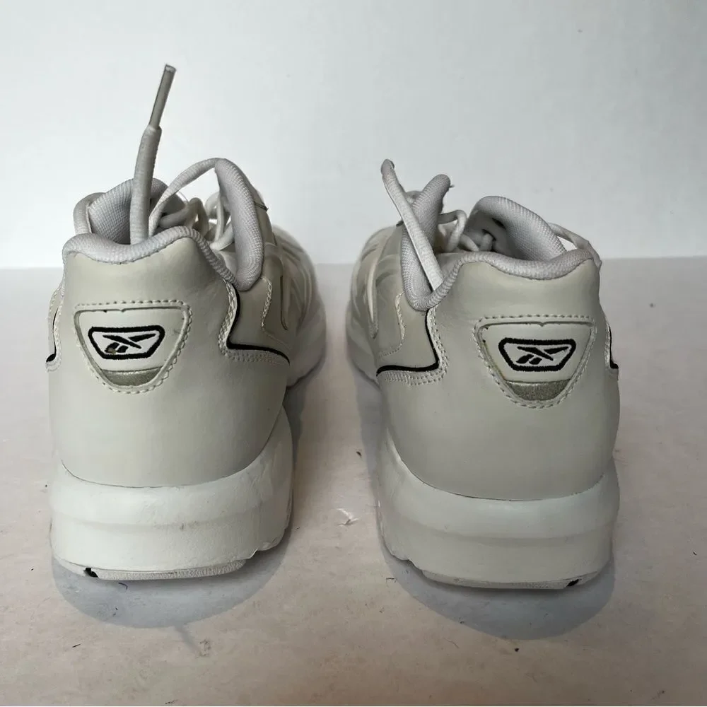 Reebok DMX Men's Sneakers Cream/Navy trim Size 13 XWide 4E Leather Upper